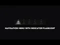 Navigation Menu With Indicator Flashlight HTML CSS Javascript