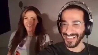 دنيا سمير غانم واحمد حلمى تتر مسسلسل الاذاعى مين معايا دندنها