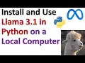Correctly Install and Use Llama 3 1 in Python on a Local Windows Computer - Fix PyTorch DLL Errors