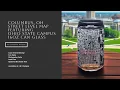 Ohio State University Campus Area Etched Street Map on 16 oz Can Glass - Ideal Personalized Gift