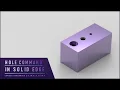 HOLE COMMAND IN SOLID EDGE SOLID EDGE FOR BEGINNERS SOLID EDGE COURSE PART-9