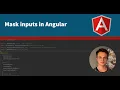 How to mask inputs in Angular