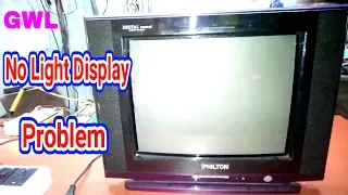 no light display problem but tv on tv fault repair 