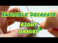 Amigurumi game changer invisible decrease - no more visible holes right handed