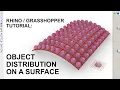 Rhino Grasshopper Tutorial Object Distribution on a surface