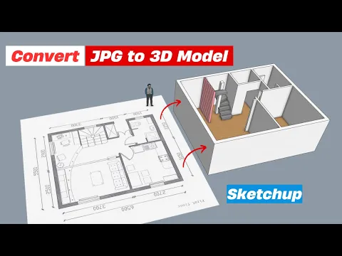 Turn a floor plan into a SketchUp model — Nice Tower video preview