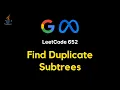 652 Find Duplicate Subtrees - JAVA DFS HashMap