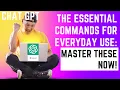 Chat GPT TOP COMMANDS for Maximum Efficiency - MASTER THESE NOW