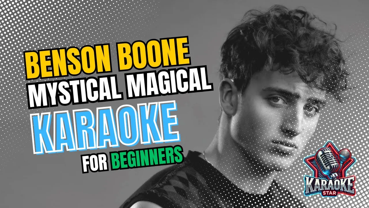 🎤 Benson Boone - Mystical Magical HQ Karaoke for Beginners🔰| Original Backing Track + Backing Vocals