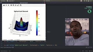 Plot the spherical Bessel in Python