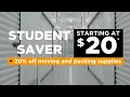 Student Storage Made Easy Starting at Just 20