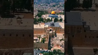 Masjid Al Aqsa Aerial View Jerusalem Palestine 