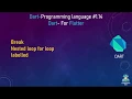 14 Dart-Programming in hindi Break statement Nested loop for loop labelled Dart - For Flutter