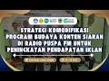 STRATEGI KOMODIFIKASI PROGRAM BUDAYA RADIO PUSPA FM UNTUK PENINGKATAN PENDAPATAN IKLAN