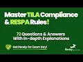 TILA RESPA - Know the Rules Pass the SAFE MLO Exam