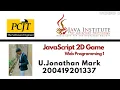 Jonathan Mark JavaScript 2D Game Java Institute
