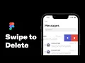 Swipe to Delete Gesture in Figma using Interactive Component