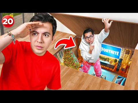 CONSTRUÍ UN CUARTO SECRETO PARA ESCONDERME DE MI HERMANO - VLOGMAS 20