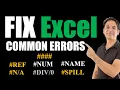 Excel Errors and How To Fix Them Most Common Excel Errors and How To Fix Them