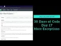 More Exceptions HackerRank Day 17 Python