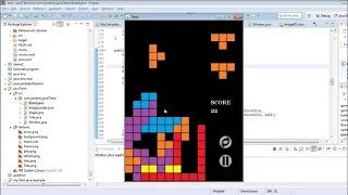 Java 2D Full Tetris Game