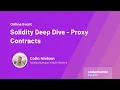 Solidity Deep Dive - Proxy Contracts Colin Nielsen Solidity Developer at Bulla Network