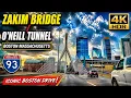 Zakim Bridge O Neill Tunnel Boston MA 4K Scenic Drive Iconic City Route