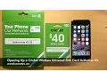 Opening Up a Cricket Wireless Universal SIM Card Activation Kit