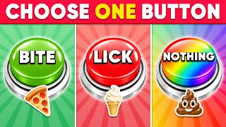 Choose One Button...! BITE or LICK or NOTHING Edition 🤤😱