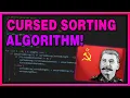 Implementing a CURSED Sorting Algorithm in Java JAVA Programming - Stalin Sort