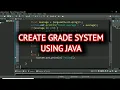 How to create grade system using java