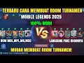 Download Lagu TUTORIAL FULL LENGKAP CARA MEMBUAT ROOM TURNAMEN MOBILE LEGENDS TERBARU 2025 100% BERHASIL MLBB