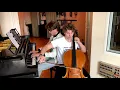 MOONLIGHT SONATA (Beethoven) - SYMPHONIACS  - Recording Session (cello & piano classical version) 4K
