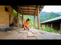 Download Lagu TIMELAPSE -- 1000+ Days Building Construction Floor The House - BUILD LOG CABIN | Tiêu Vy Single Mom