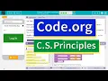 Code org Lesson 2 6 Variables Investigate Tutorial with Answers Unit 4 CS Principles
