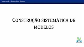 Classificação e Construção de Modelos Matemáticos
