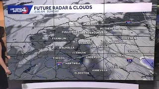 Snow timing expected totals for South Carolina
