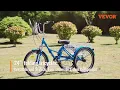 VEVOR Folding Adult Tricycle Easy Ride Easy Fold Perfect for All Ages