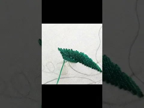 Hand embroidery Five leaf tutorial #shorte