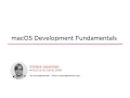 Course macOS Development Fundamentals