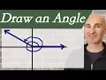 Draw an Angle in Standard Position Radians Degrees