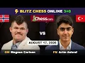 Magnus Carlsen vs FM Artin Ashraf Blitz Chess 3 0 ChessCom August 17 2026