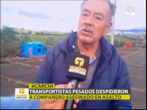 Transportistas pesados despidieron a compañeros asesinado en asalto