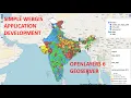 WebGIS application development using Openlayers 6 and Geoserver - part1