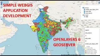 WebGIS application development using Openlayers 6 and Geoserver - part1