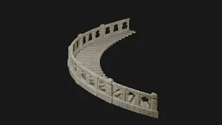 Blender Spiral staircase using Shear Modifier