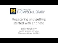 Getting Started with EndNote