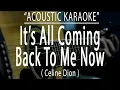 Lagu It's All Coming Back To Me Now - Celine Dion (Acoustic karaoke)