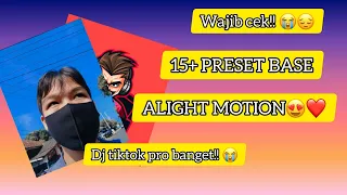 15 preset base alight motion lagu dj tiktok pro banget smooth keren wajib cek