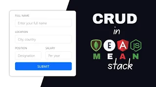 MEAN Stack CRUD Operations Angular NodeJS MongoDB Express
